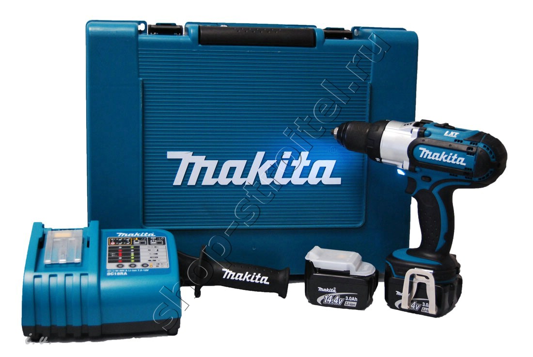 Увеличенная фотография Аккумуляторная дрель шуруповерт Makita BDF441 RFE